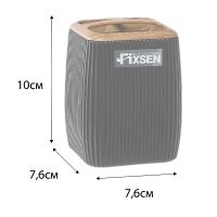 Стакан для зубных щеток Fixsen Black Wood Черный арт-FX-401-3 — фото 3, Стаканы для зубных щеток