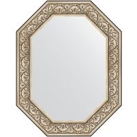 Товар: Зеркало Evoform Polygon 90х70 в багетной раме - Барокко серебро 106 мм арт-BY 7247 - фото 1 Зеркало Evoform Polygon 90х70 в багетной раме - Барокко серебро 106 мм арт-BY 7247 — фото 1, Зеркала в ванную комнату