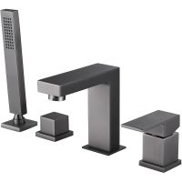 Смеситель на борт ванны Abber Daheim Никель арт-AF8213NG — фото 1, Смесители на борт ванны