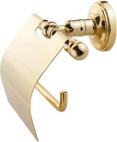 Держатель туалетной бумаги Migliore Mirella с крышкой Золото арт-17311 — фото 3, Держатели туалетной бумаги