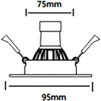 Встраиваемый светильник Crystal Lux Черный арт-CLT 063C1 BL — фото 3, Точечные светильники