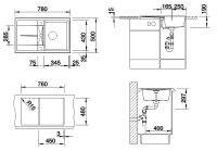 Кухонная мойка Blanco Metra 45 S Антрацит арт-513035 — фото 3, Кухонные мойки