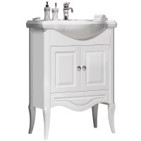 Тумба под раковину Opadiris Брунелла 65 Белая матовая арт-00-00000474 — фото 1, Тумбы под раковину