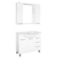 Тумба под раковину Style Line Жасмин 100 Белый глянец арт-ЛС-00000585 — фото 3, Тумбы под раковину