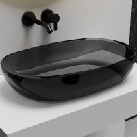 Раковина-чаша Abber Kristall 60 Черная арт-AT2805Onyx — фото 2, Раковины накладные