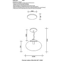 Подвесной светильник Crystal Lux Дымчатый Хром арт-MALAGA SP1 D360 CHROME — фото 3, Подвесные светильники