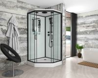 Душевая кабина Niagara Premium 100x100 NG-6902-01D Black без гидромассажа арт-69020134DBLACK — фото 2, Душевые кабины