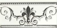 Керамический бордюр Ape Noblesse Cenefa Noblesse Blanco Silver 10x20 см арт-S001224 — фото 1, Керамическая плитка