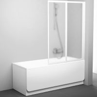 Товар: Шторка на ванну Ravak Behappy VS2 105 профиль Белый стекло Grape арт-796M0100ZG - фото 2 Шторка на ванну Ravak Behappy VS2 105 профиль Белый стекло Grape арт-796M0100ZG — фото 2, Складные шторки для ванной