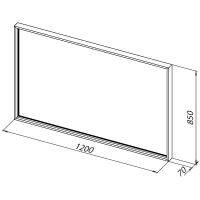 Зеркало Allen Brau Liberty 120 с подсветкой Медь браш с сенсорным выключателем арт-1.330017.60 — фото 7, Зеркала в ванную комнату