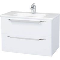 Тумба под раковину Bellezza Луиджи 80 подвесная Белая арт-4639213270014 — фото 1, Тумбы под раковину