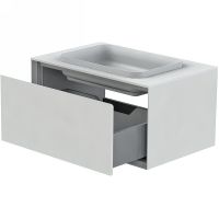 Тумба под раковину Astra Form Фрейм 80 0 подвесная Белая арт-3330005 — фото 1, Тумбы под раковину