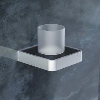 Стакан для зубных щеток Damixa Jupiter Черный Белый арт-DA7734300 — фото 2, Стаканы для зубных щеток