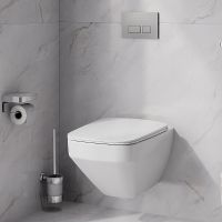 Унитаз AM.PM Inspire V2.0 FlashClean подвесной с гигиеническим душем и ершиком с сиденьем Микролифт арт-CK50H0603W — фото 15, Подвесные унитазы