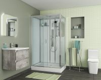 Душевая кабина Niagara Premium 120x80 NG-6012-01GQL с гидромассажем арт-60120114GQL — фото 2, Душевые кабины