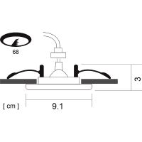 Товар: Встраиваемый светильник Artelamp Aqua Сталь арт-A2024PL-1SS - фото 2 Встраиваемый светильник Artelamp Aqua Сталь арт-A2024PL-1SS — фото 2, Точечные светильники
