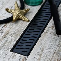 Душевой лоток Veconi Harmony Black 950 с Черной матовой решеткой арт-V950HB — фото 2, Душевые лотки