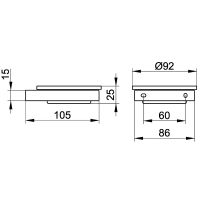 Мыльница Keuco Edition 90 Хром арт-19155019000 — фото 2, Мыльницы