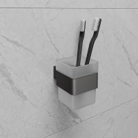 Стакан для зубных щеток Lemark Smooth Line Графит арт-9736015 — фото 2, Стаканы для зубных щеток