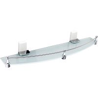 Стеклянная полка WasserKRAFT Leine Хром арт-K-5044W — фото 1, Полки для ванной и душа