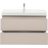 Тумба под раковину Aquanet Вега 90 подвесная Бежевая арт-329586 — фото 15, Тумбы под раковину