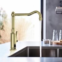 Смеситель для кухни Aquatek Классик Полированное золото арт-AQ1580PG — фото 6, Смесители для кухни