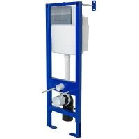 Комплект унитаза с инсталляцией Berges Atom с сиденьем Микролифт и клавишей смыва Хром глянецевый арт-042429 — фото 2, Комплекты унитаз + инсталляция