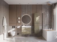 Тумба под раковину Roca Ona 80 подвесная Темный вяз арт-A857630511 — фото 5, Тумбы под раковину