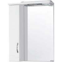 Зеркало со шкафом Aquaton Онда 58 с подсветкой Белое арт-1A009802ON01L — фото 1, Зеркальные шкафы в ванную