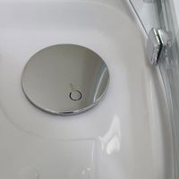 Душевой уголок Aquanet Delta NPE2142 100x100 радиальный профиль Хром, стекло прозрачное арт-183842 — фото 4, Душевые уголки четверть круга