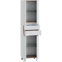 Товар: Шкаф пенал СанТа Лондон 50 Белый арт-524010 - фото 2 Шкаф пенал СанТа Лондон 50 Белый арт-524010 — фото 2, Пеналы для ванной комнаты