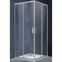 Душевой уголок Vincea Rapid 100x100 профиль Хром стекло прозрачное арт-VSS-3R90/10CL — фото 1, Квадратные душевые уголки