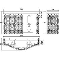 Товар: Настенный светильник Maytoni Modern Dune Хром арт-DIA005WL-02CH - фото 3 Настенный светильник Maytoni Modern Dune Хром арт-DIA005WL-02CH — фото 3, Бра