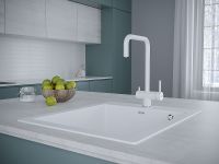 Смеситель для кухни Paulmark Wetter Белый матовый арт-We213030-431 — фото 2, Смесители для кухни