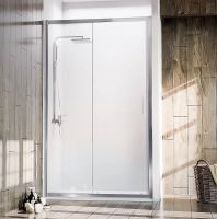 Душевая дверь Veconi Vianno VN-72 140 профиль Хром стекло прозрачное арт-VN72-140-01-C4 — фото 2, Раздвижные душевые двери