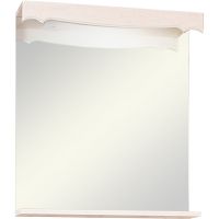 Зеркало Бриклаер Кантри 65 с подсветкой Бежевый дуб прованс арт-4627125413605 — фото 1, Зеркала в ванную комнату