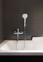 Товар: Душевой гарнитур Hansgrohe Croma Select E Хром Белый арт-26412400 - фото 2 Душевой гарнитур Hansgrohe Croma Select E Хром Белый арт-26412400 — фото 2, Душевые гарнитуры на держателе