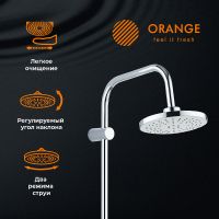 Душевая система Orange O-Shower Хром арт-OW02 — фото 2, Душевые стойки
