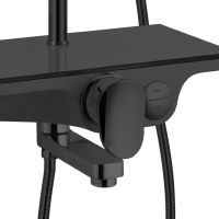 Душевая система WeltWasser WW DP 1020 BL Черная арт-10000003186 — фото 2, Душевые стойки