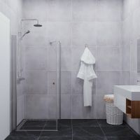 Душевой уголок Triton Форта-Хром 90х90 профиль Хром стекло прозрачное арт-Щ0000054476 — фото 4, Квадратные душевые уголки