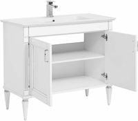 Тумба под раковину Aquanet Селена 105 Белая Патина серебро арт-201650 — фото 4, Тумбы под раковину