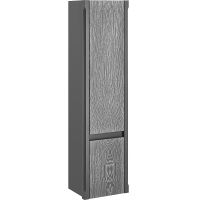 Шкаф пенал ASB-Woodline Лорена 40 подвесной Серый арт-12211 — фото 1, Пеналы для ванной комнаты