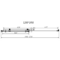 Душевой уголок Vincea Como-N 120x80 профиль Хром стекло прозрачное арт-VSR-4CN8012CL — фото 8, Прямоугольные душевые уголки