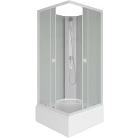 Душевая кабина Niagara Promo 100x100 без гидромассажа арт-P100/26Q/MT/BK — фото 1, Душевые кабины