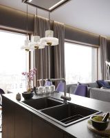 Кухонная мойка Domaci Бьелла DMC-85K арт-GWS-85K-308 черная — фото 3, Кухонные мойки