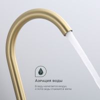 Смеситель для кухни Splenka Золото матовое арт-S201.40.03 — фото 6, Смесители для кухни