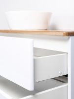 Тумба с раковиной Orange Otto 100 подвесная Белая Ясень арт-Ot-100TuWOOD+B08-360W — фото 7, Тумбы с раковиной