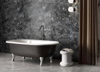 Керамогранит Vitra MarbleSystem Бреча Черный Лаппато R9 60х120 см арт-K948087LPR01VTER — фото 7, Керамогранит