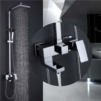 Душевая система Abber Daheim Хром арт-AF8216 — фото 2, Душевые стойки