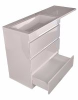 Тумба под раковину Style Line Даллас 150 Белый глянец арт-СС-00002305 — фото 4, Тумбы под раковину